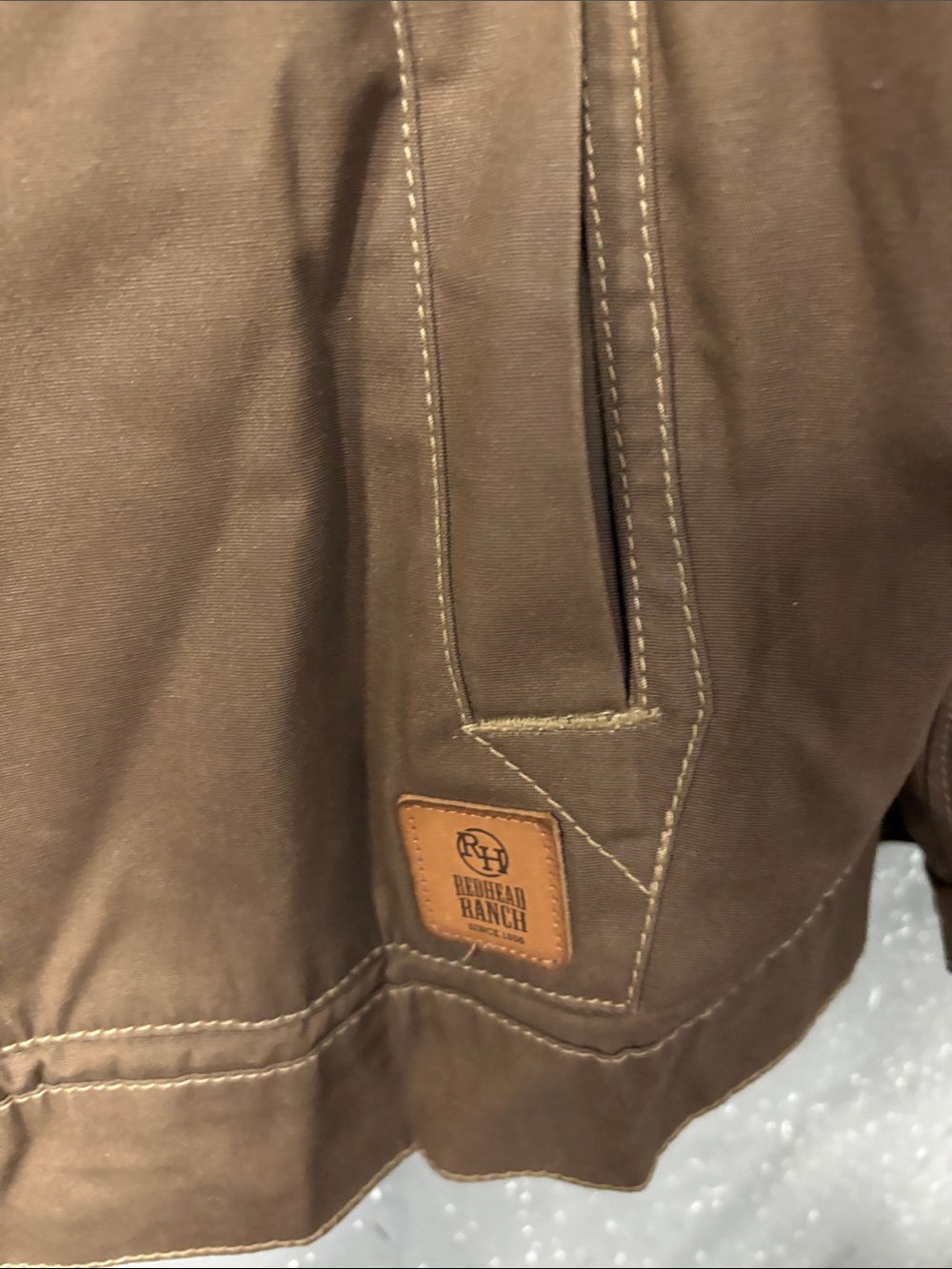 Men's Brown Work Jacket Redhead Ranch Medium - Picture 7 of 9